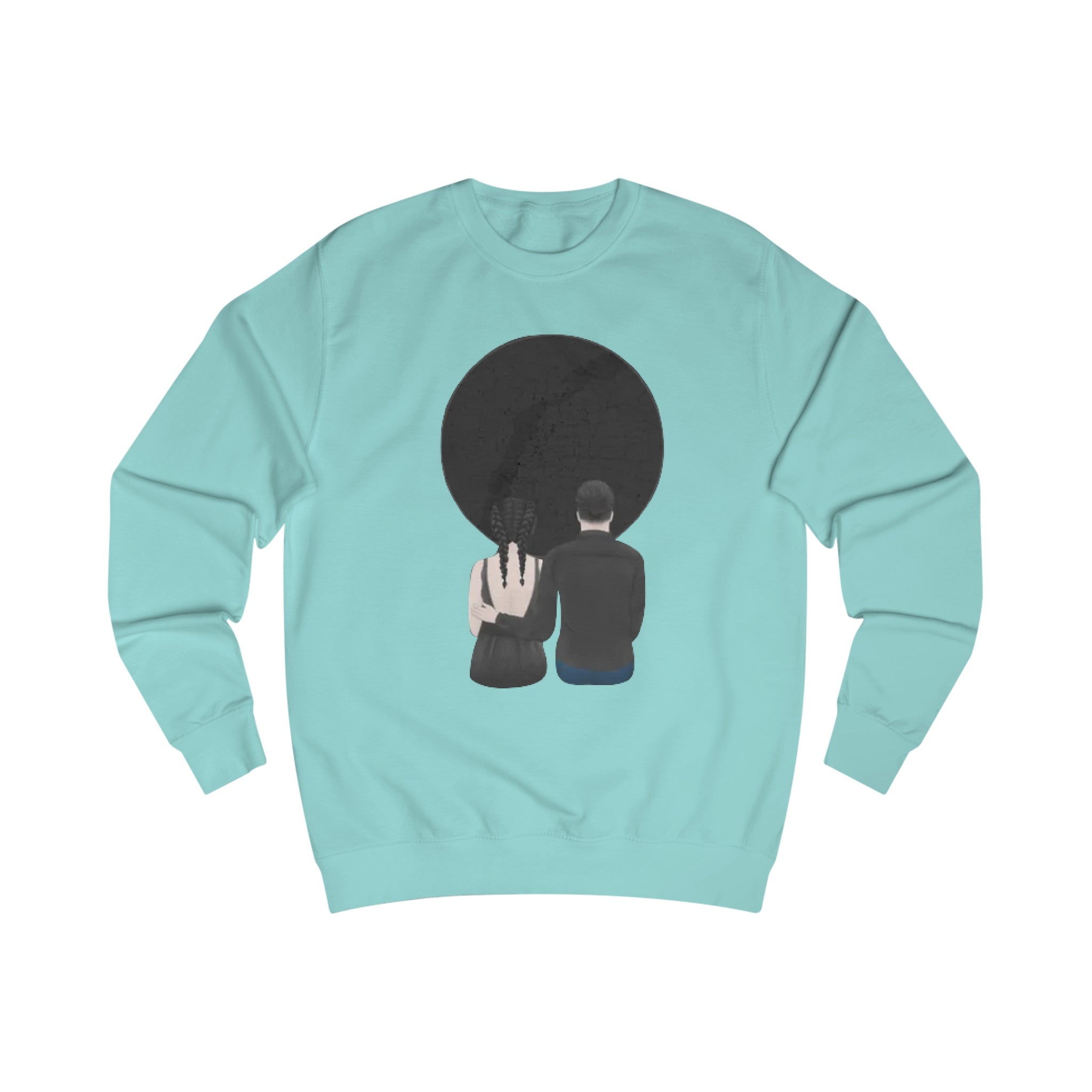 Couple with custom location and Title | Unisex Crew Sweatshirt